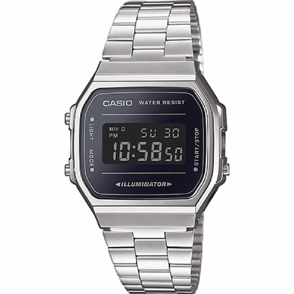 Reloj Casio Vintage Unisex Acero Inoxidable A168WEM-1EF
