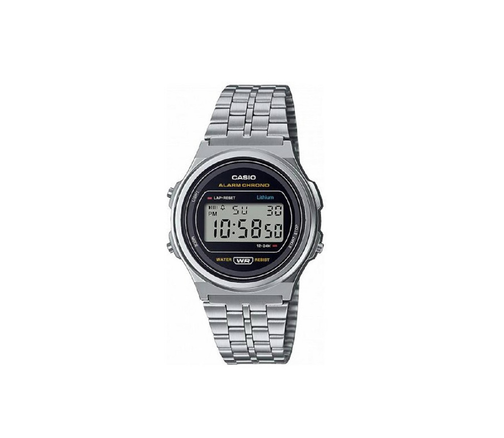 Reloj Casio Retro Unisex Vintage Acero Plateado