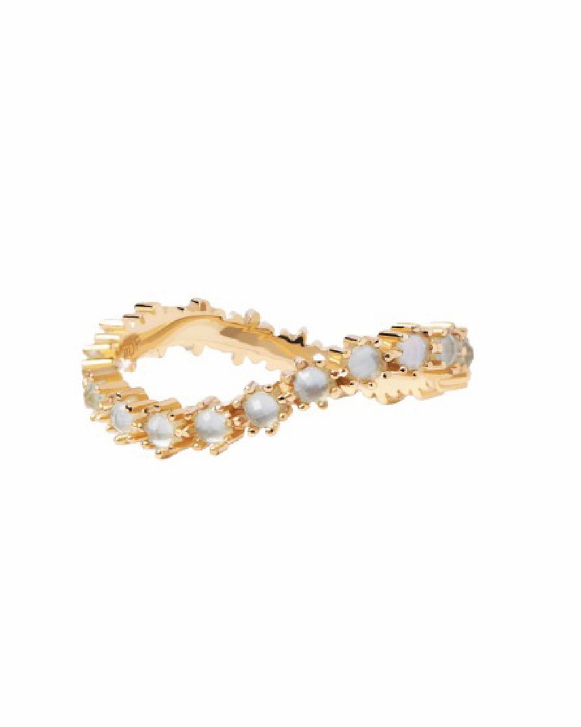 Anillo PdPaola Blue Tide Gold AN01-460-12