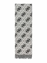Bufanda Guess Vikky con logo 4G Negro / Gris