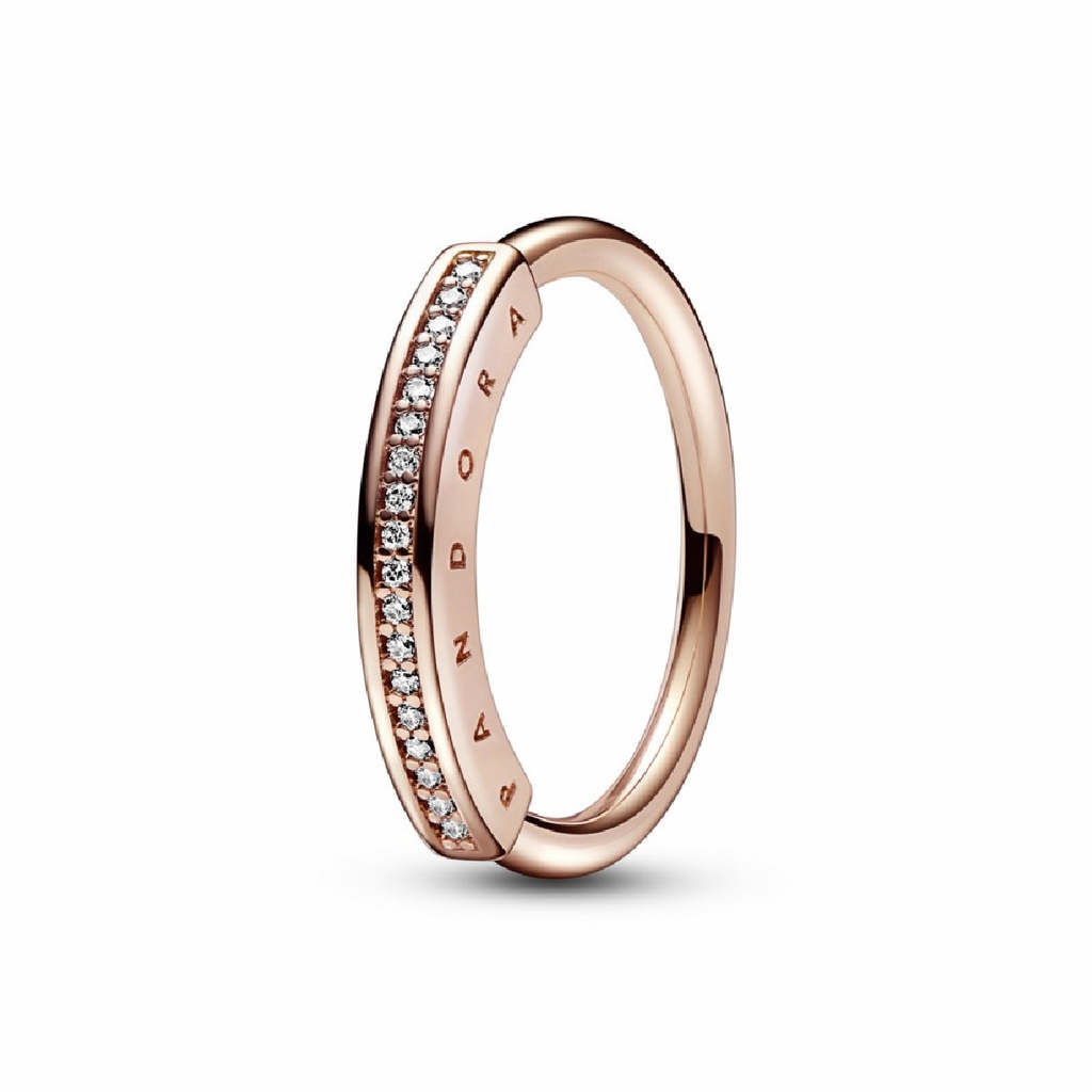 Anillo Pandora Rose Signature I-D Pavé