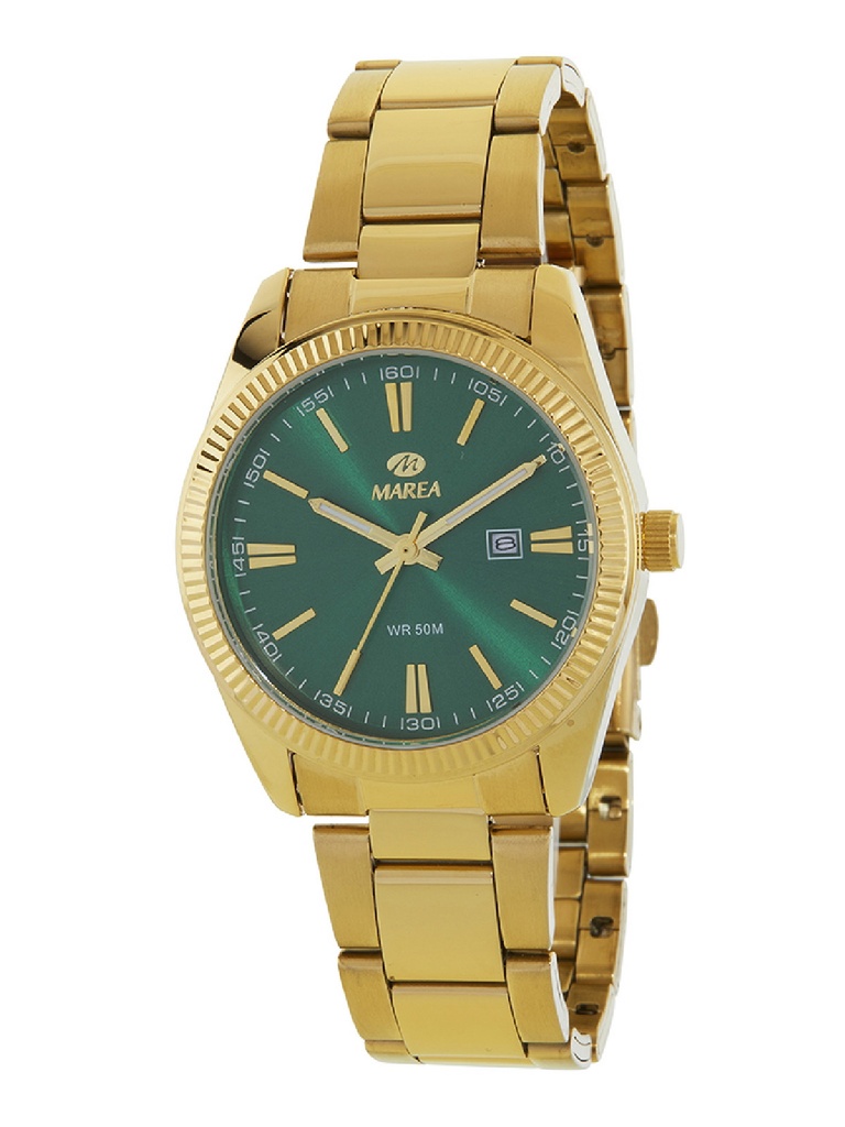 Reloj Marea Mujer Dorado y Verde Oscuro