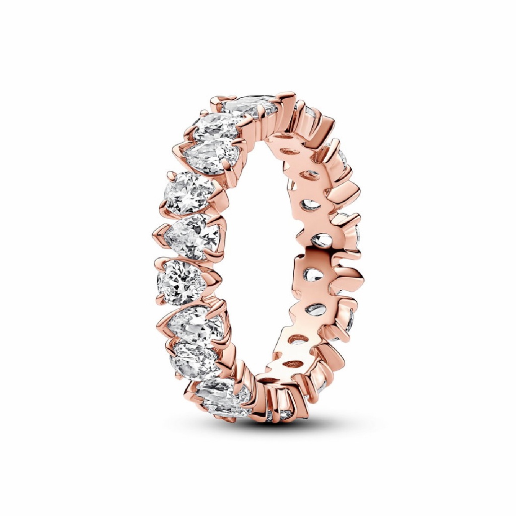 Anillo Pandora Banda Brillante Alterna Rose