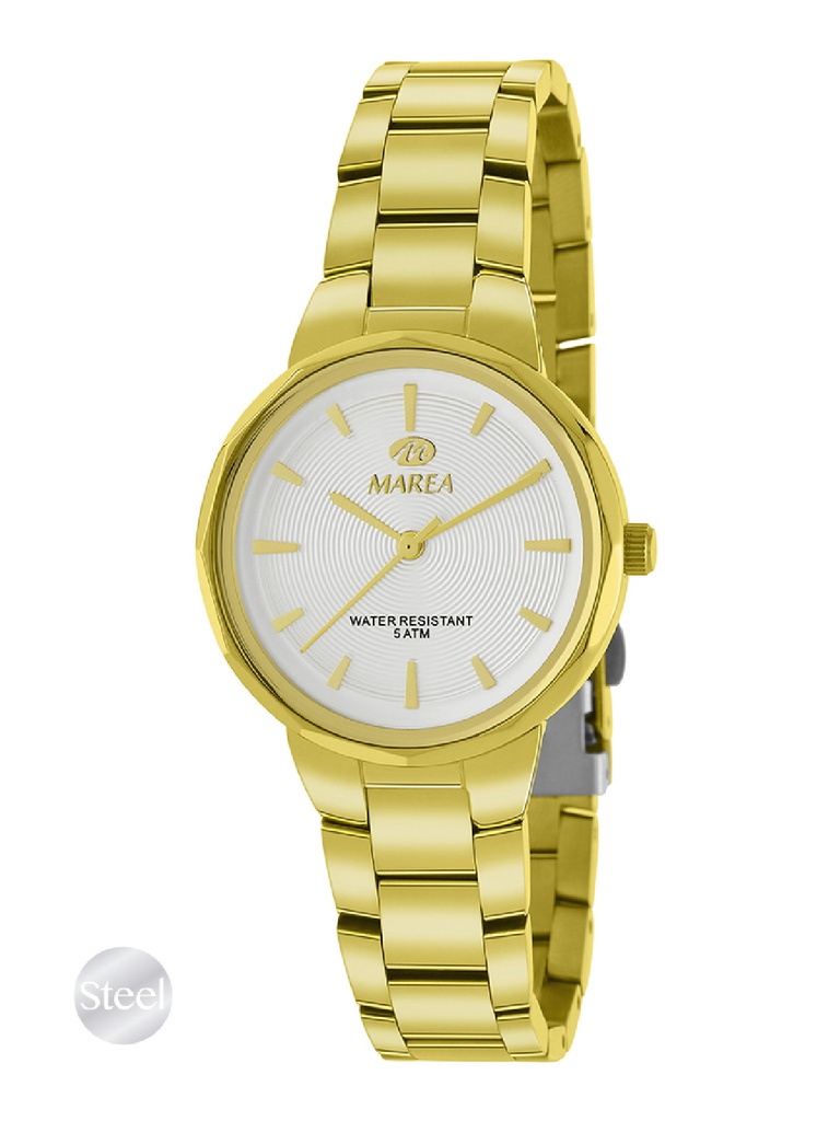 Reloj Marea Cool Mujer Acero Inoxidable IP Dorado