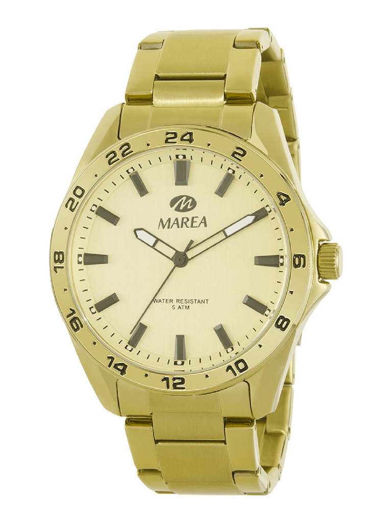 Reloj Marea Hombre Acero Dorado