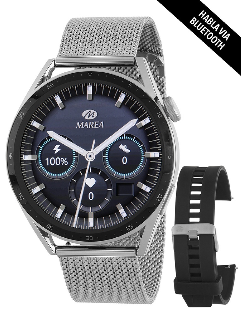 SMARTWATCH MAREA PLATEADO HOMBRE