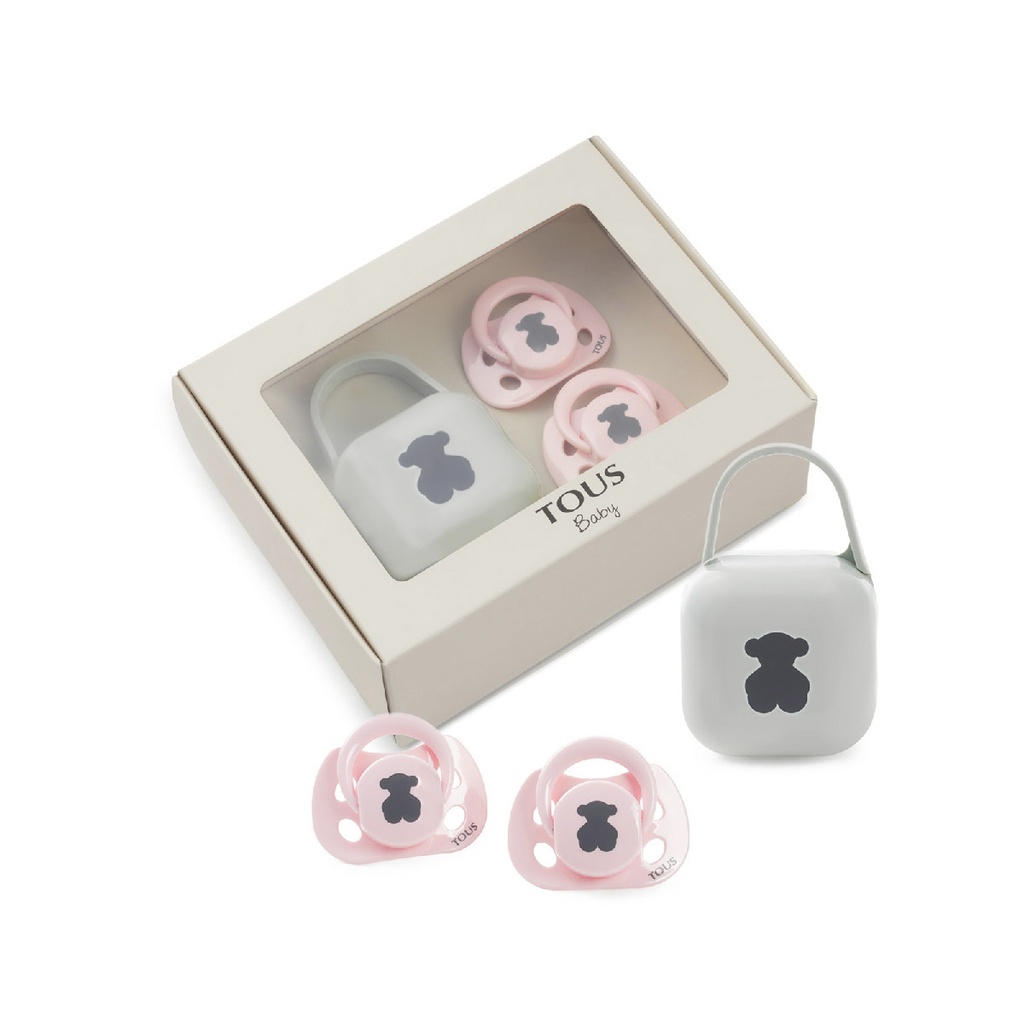Pack 2 Chupetes Tous Baby Bear Rosa