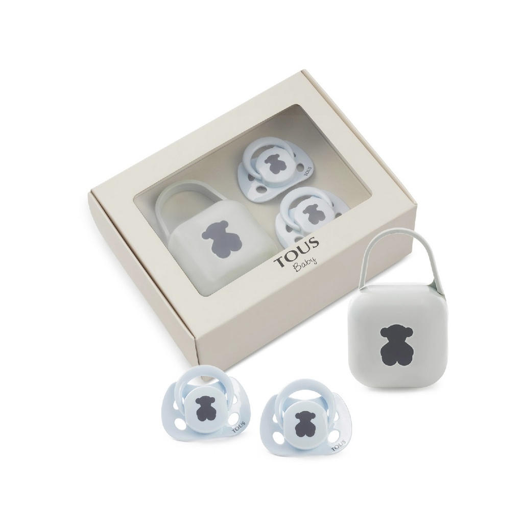 Pack 2 Chupetes Tous Baby Bear Azul celeste