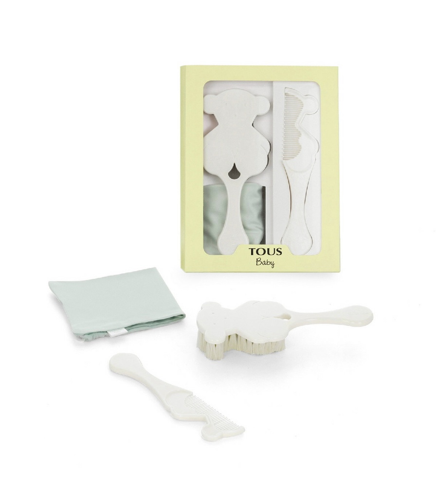 Set Tous Baby Cepillo y Peine Beauty Blanco