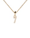 CHarm PDPaola Nº 7 Plata Baño Oroy Circonitas CH01-003-U