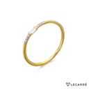 Anillo Lecarré Oro amarillo Diamante Brillante y Baguette