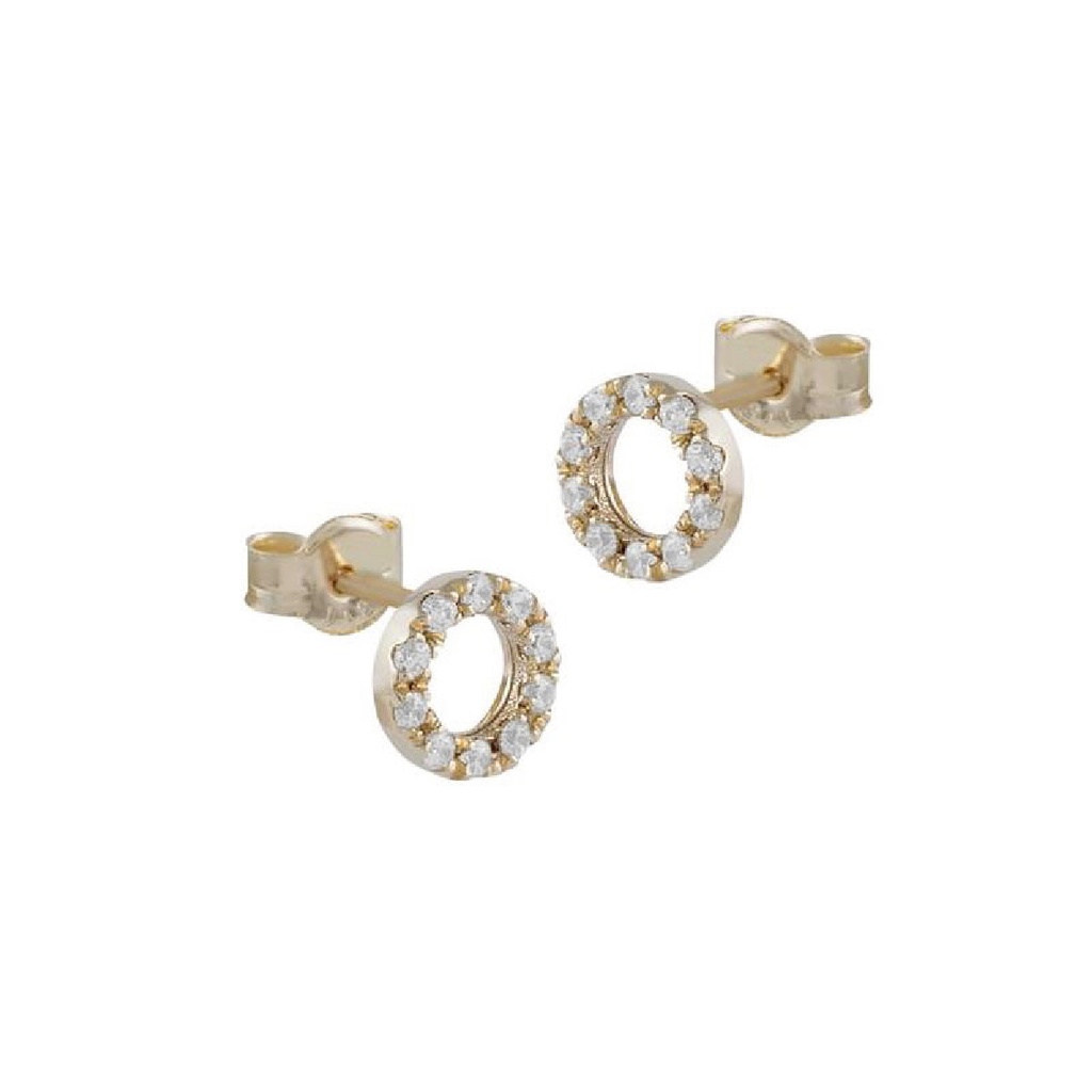 Pendientes Itemporality Lux Mujer Círculos Oro amarillo 18KT y Diamantes