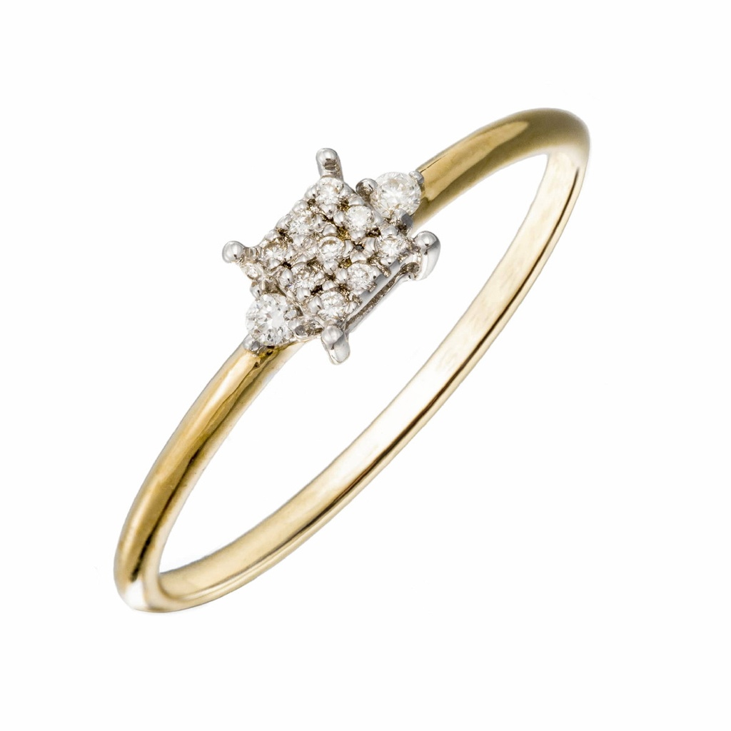 Anillo Itemporality Lux Petite Oro Bicolor Diamantes 0,07 CTS