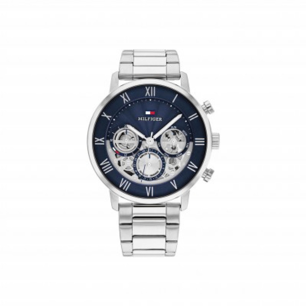 Reloj Tommy Hilfiger Legend Multifunción Acero Inos. Azul Hombre 1710569