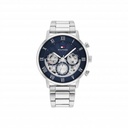 Reloj Tommy Hilfiger Legend Multifunción Acero Inos. Azul Hombre 1710569