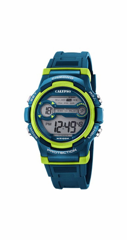 RELOJ CALYPSO DIGITAL CRUSH HOMBRE AZUL