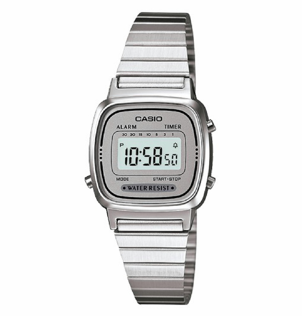 Reloj Casio Vintage Unisex Mini Acero LA670WEA-7EF
