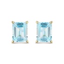 Pendientes Litta Fiore Oro Amarillo Topacios Azules LEA-215-805-UU