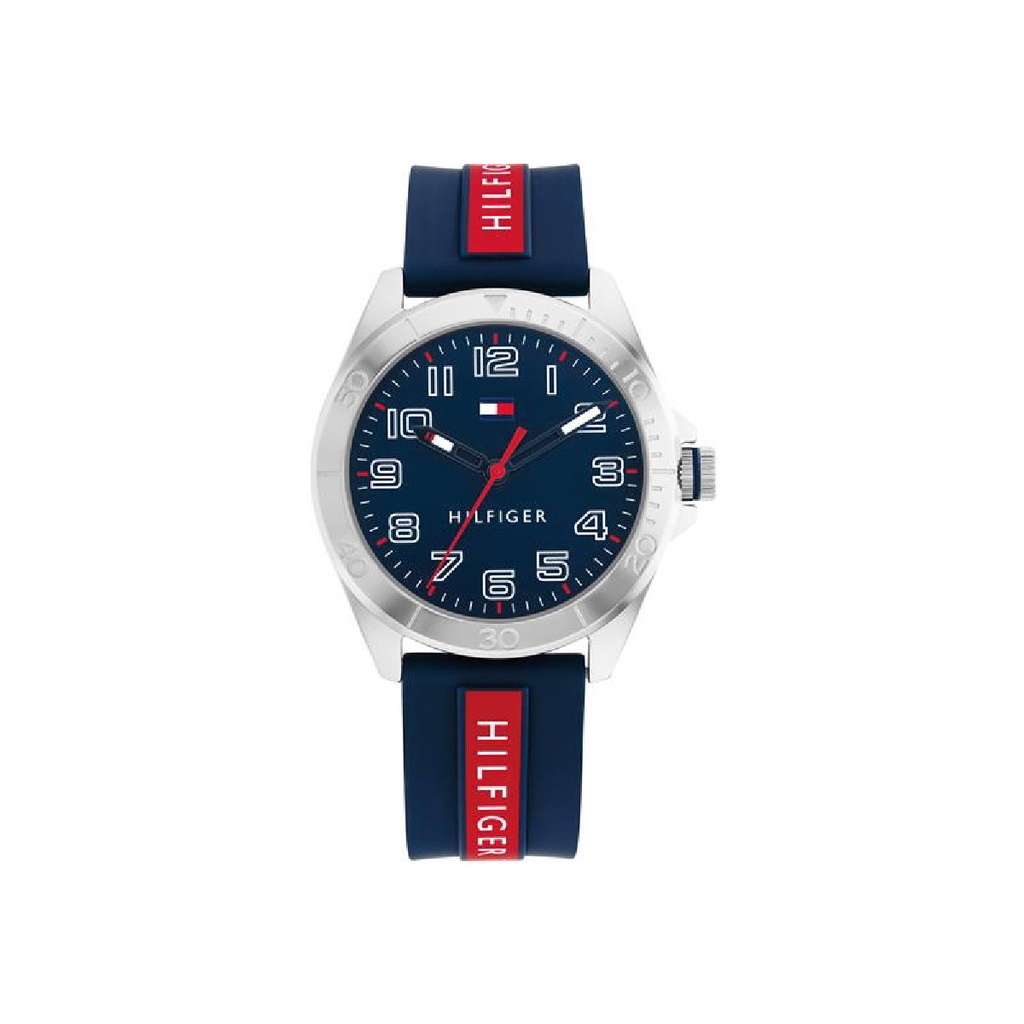 Reloj Tommy Hilfiger Niño Analógico Acero Correa Silicona Azul-Rojo 1720019