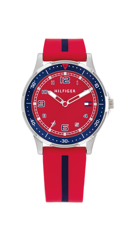 Reloj Tommy Hilfiger Niño Analógico Silicona Rojo y Azul 1720035