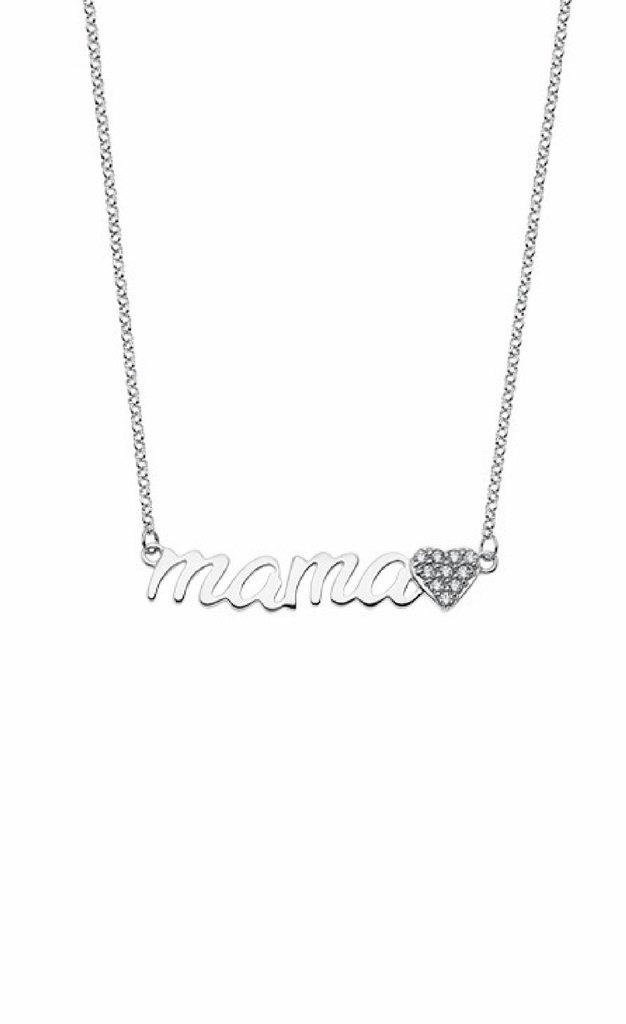 Collar Lotus Silver Mamá Corazón de plata