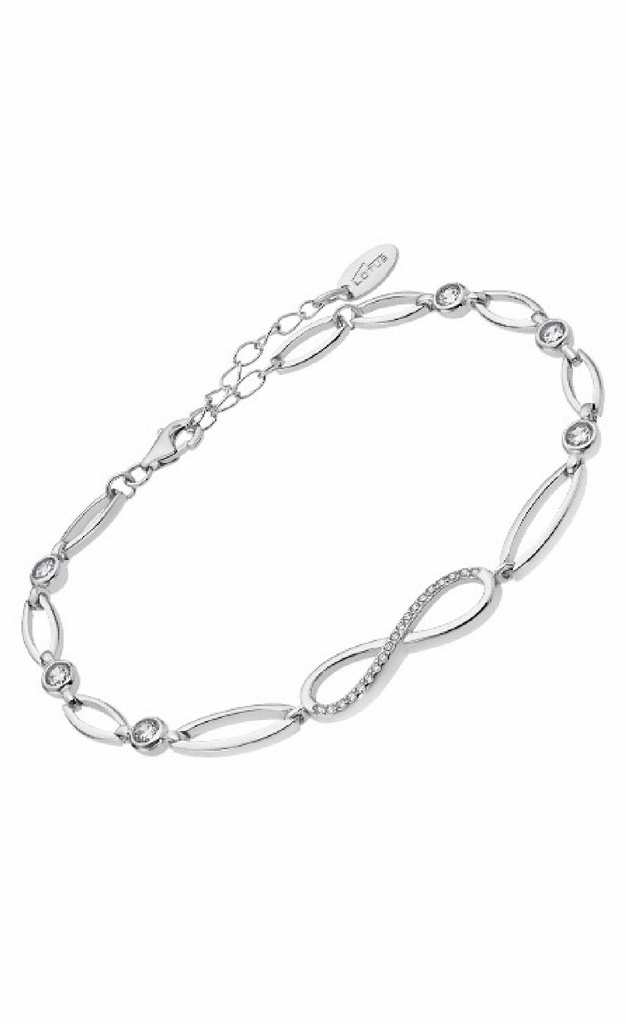 Pulsera Lotus Silver Mujer Infinito plata de ley con circonitas