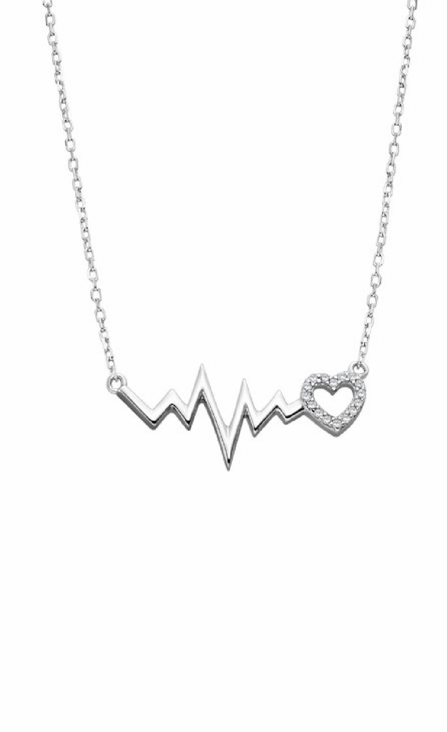 Collar Lotus Silver Latido Corazón LP3041-1/1