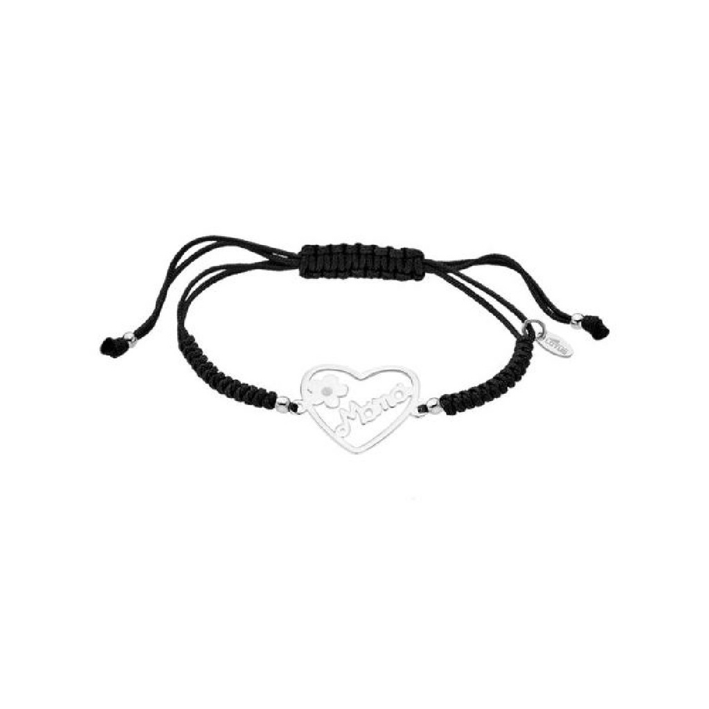 Pulsera Lotus Silver Mujer Corazón Mama Flor LP3231-2/2