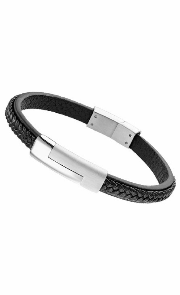 Pulsera Lotus Style Hombre de piel  LS1965-2/1