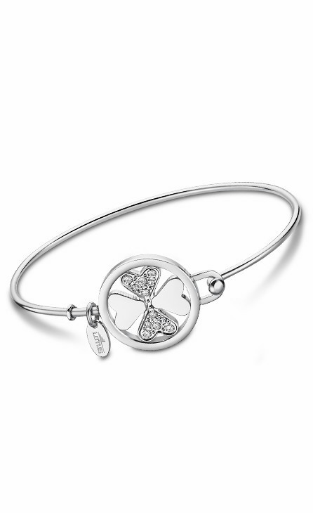 Pulsera Lotus style millennial trébol para Mujer de acero inoxidable