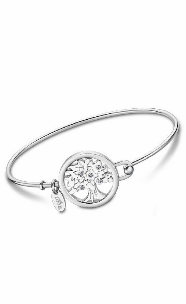 Pulsera Lotus style Mujer Árbol de la vida acero inoxidable