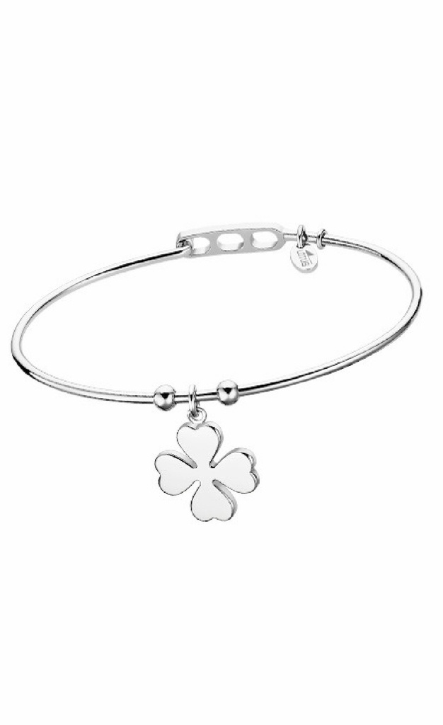 Pulsera Lotus style trébol Mujer acero inoxidable