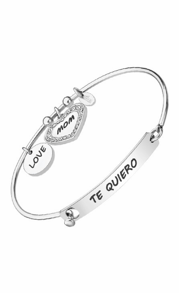 Pulsera Lotus style Te quiero acero inoxidable