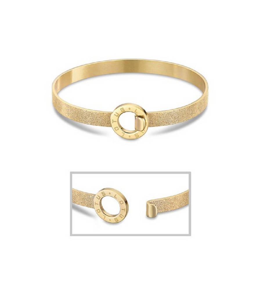 Pulsera Lotus style millennial para Mujer de acero inoxidable IP dorado