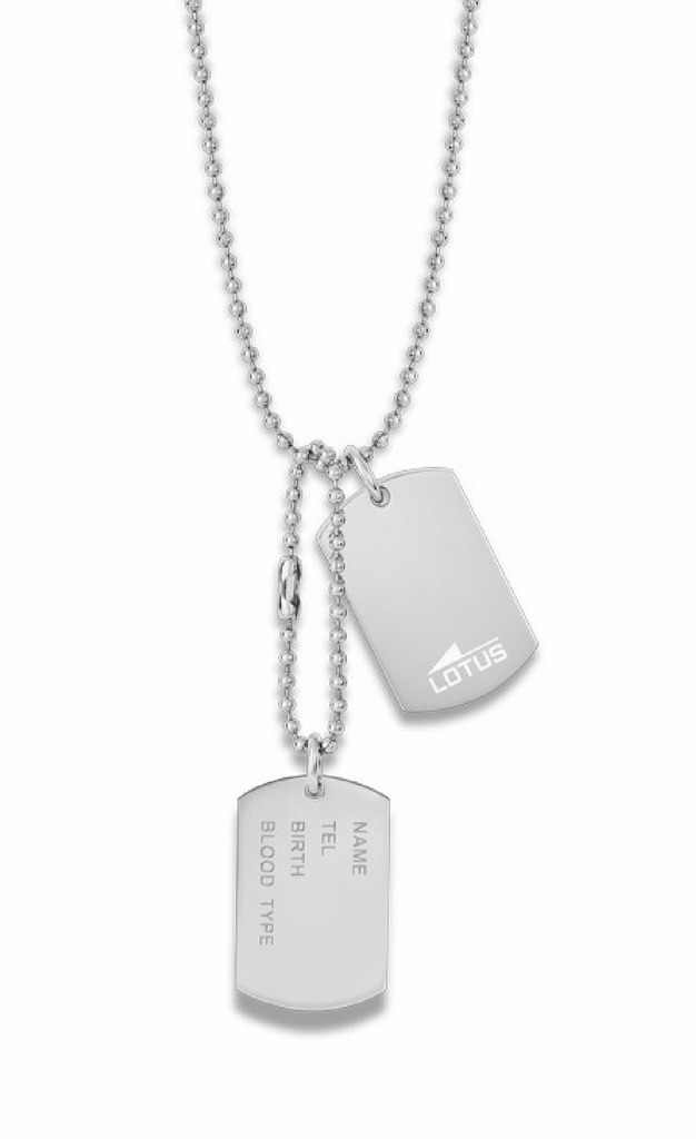 Collar Lotus Style Urban Hombre Chapa Acero Inox LS2139-1/1