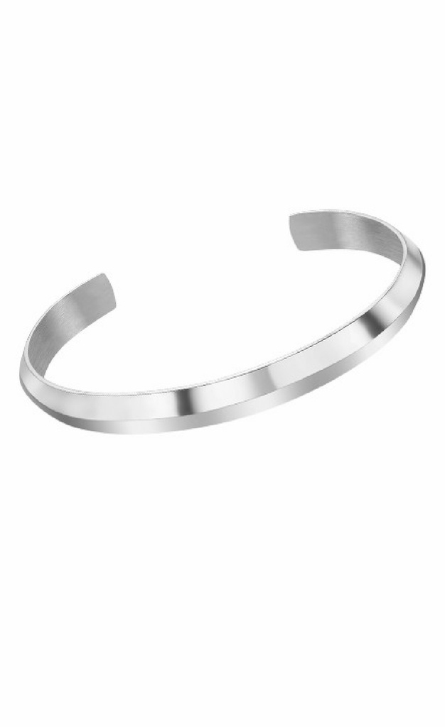 Pulsera Lotus Style Hombre Basic Acero 
Liso LS2229-2/1
