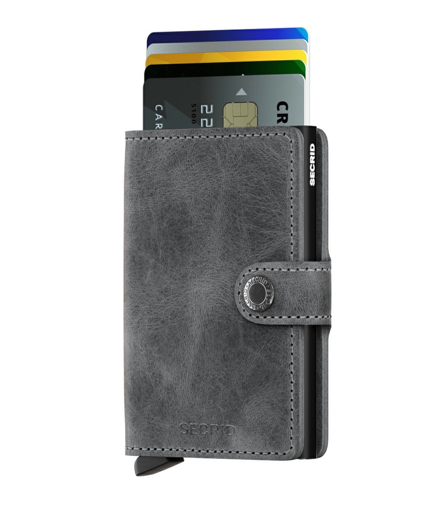 Cartera secrid miniwallet vintage grey-black