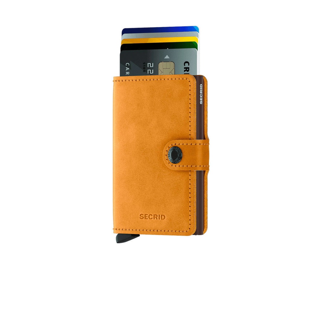 Cartera Secrid miniwallet vintage ochre