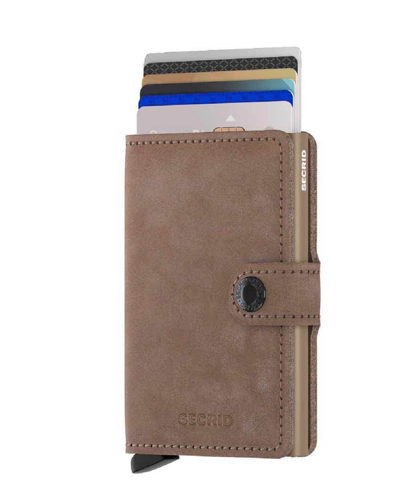 Cartera Secrid Miniwallet Vintage Marrón Topo