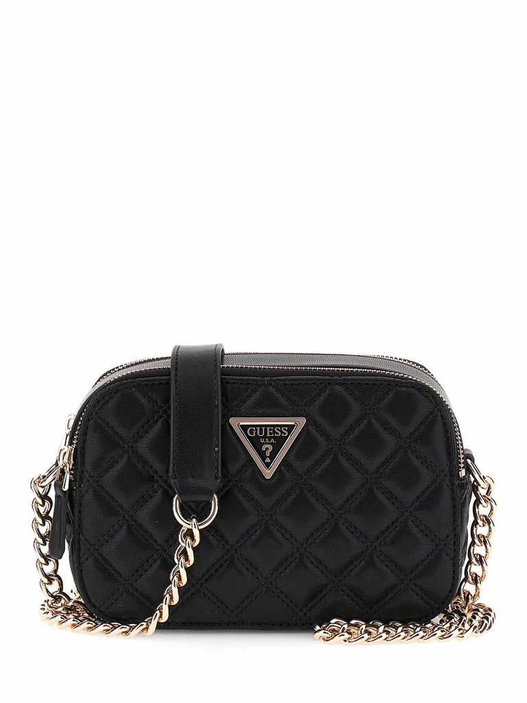 Bolso Guess Giully Pespunteada Negra