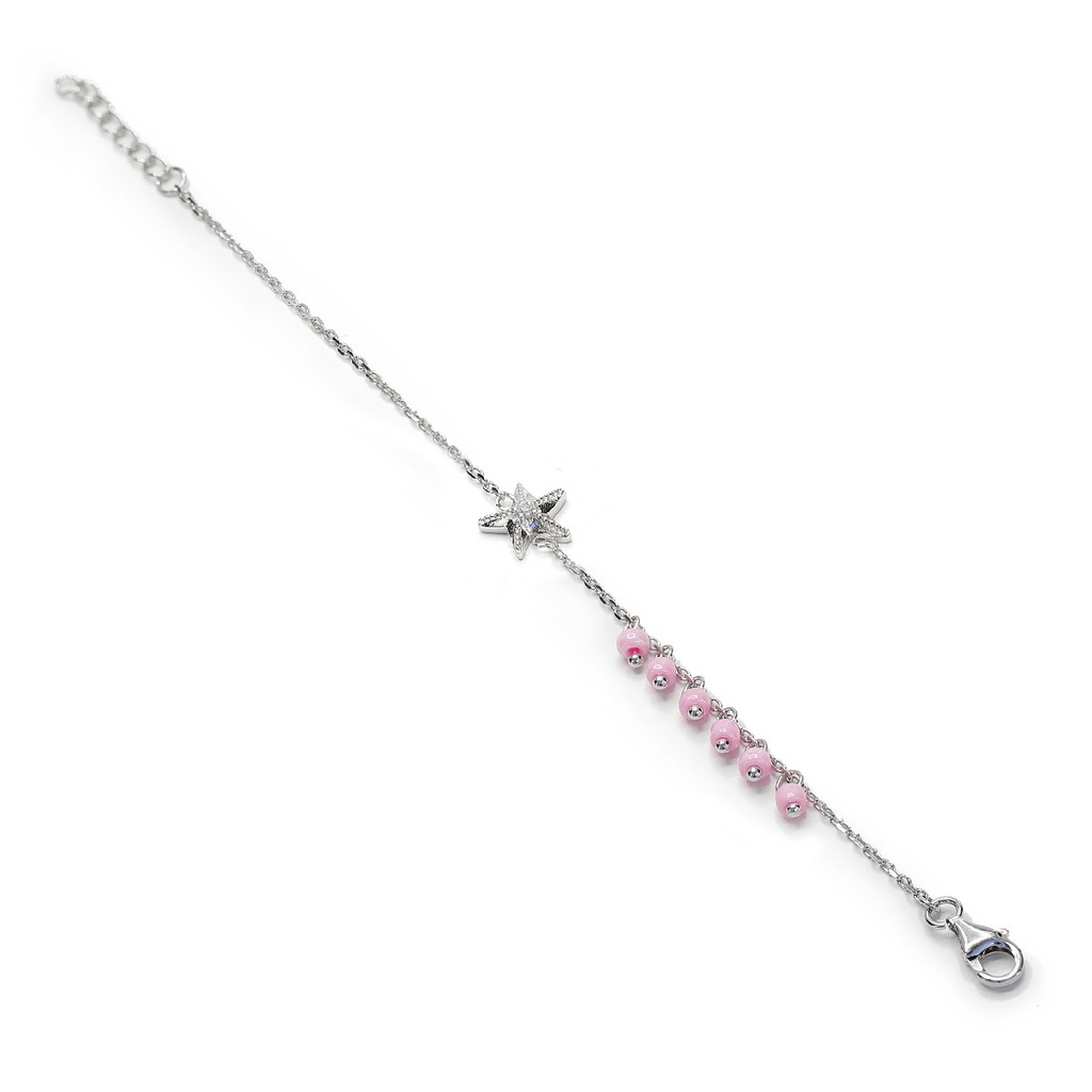 Pulsera Lineargent Infantil Flor