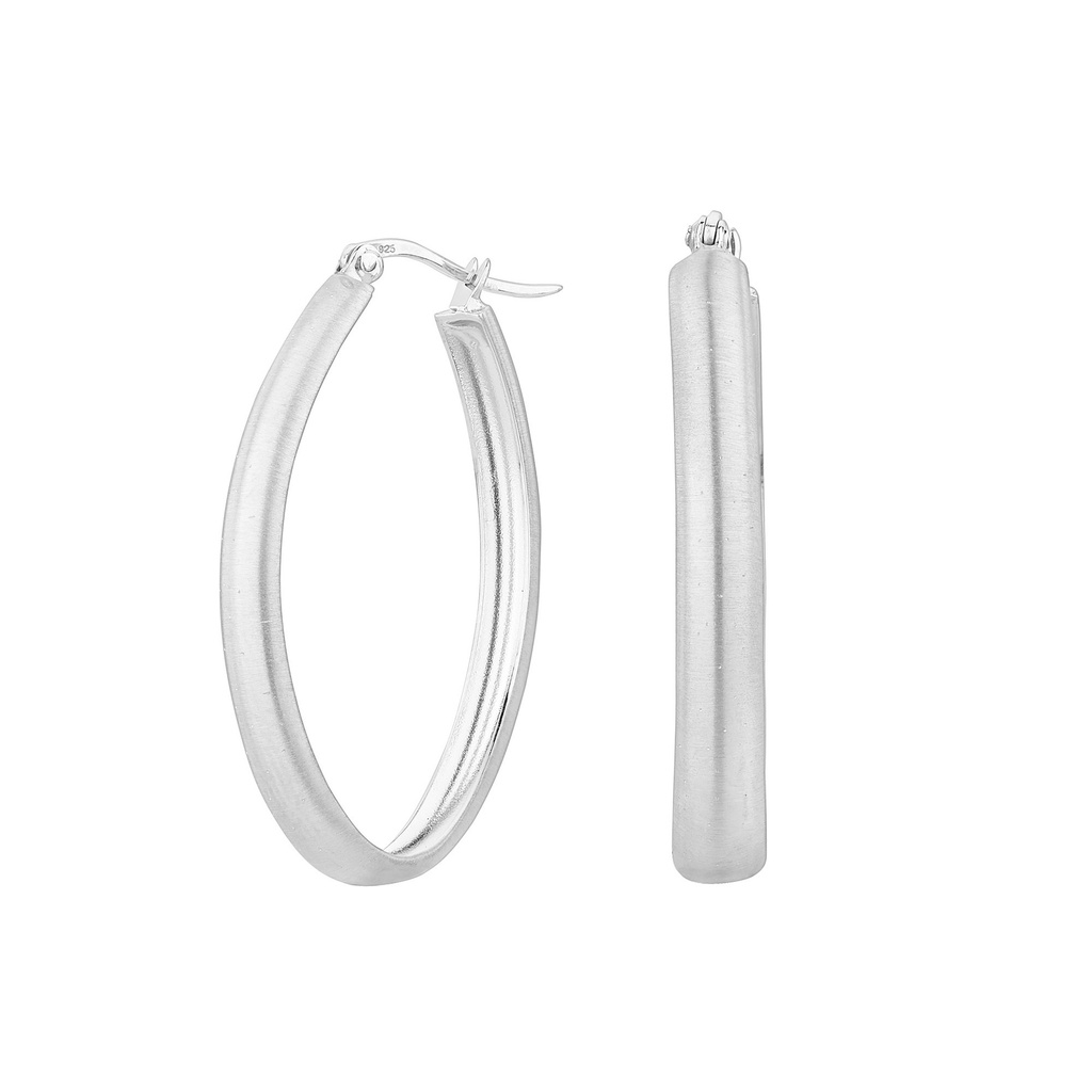 Pendientes Itemporality Urban Aro Poroso Plata Grande