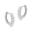 Pendientes Itemporality Signals Criolla Plata baño rodio y perlas