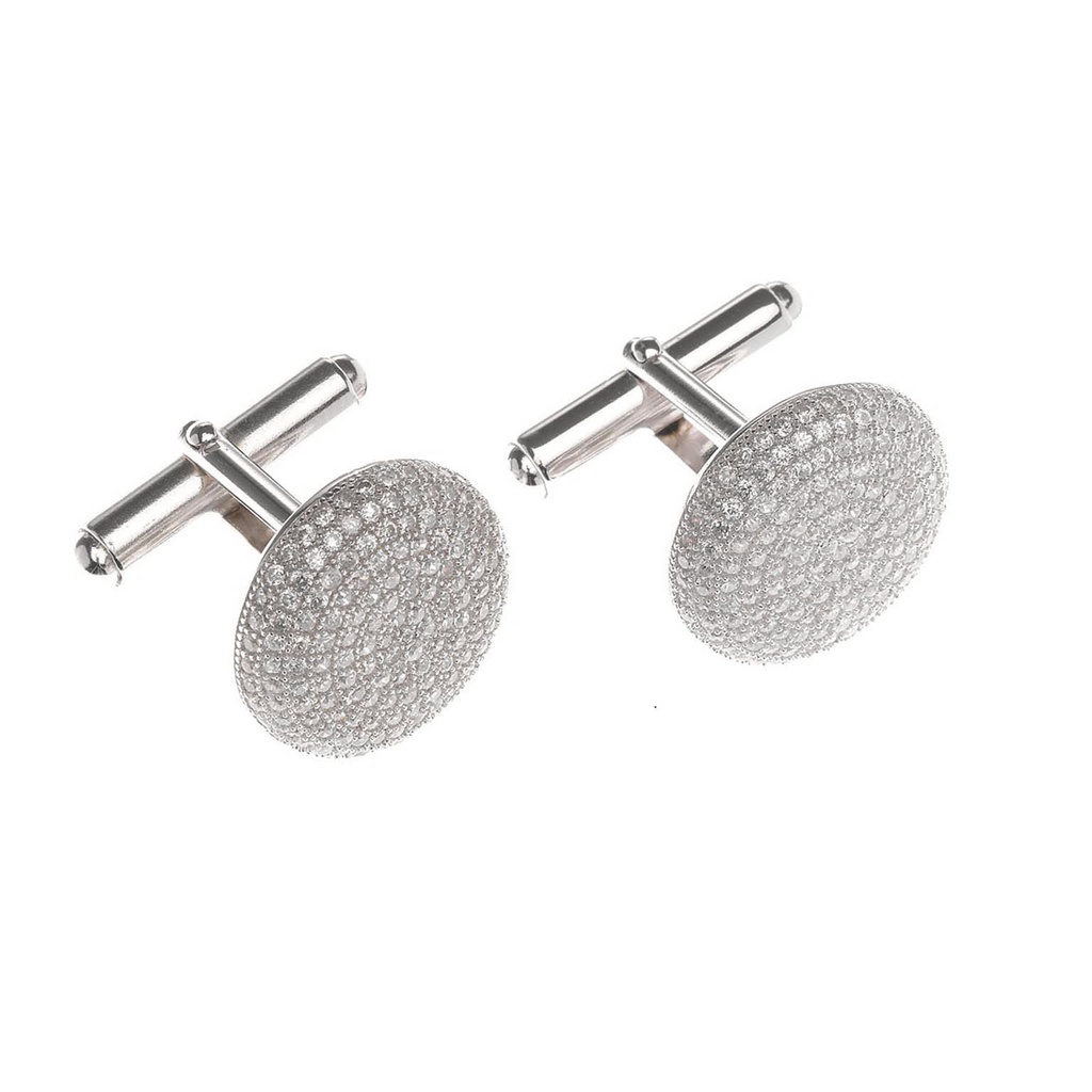 Gemelos Plata Rodio Redondos Micro  178H0001