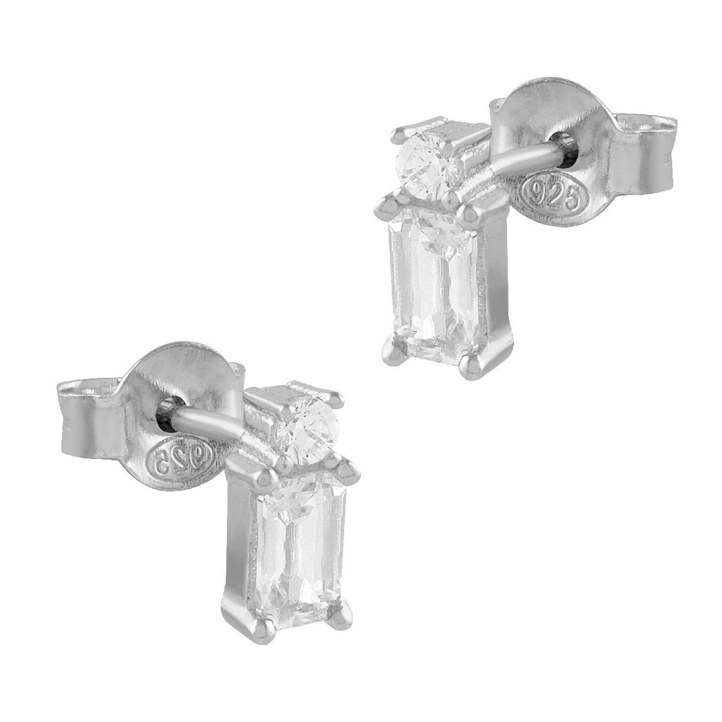 Pendientes Itemporality Cristal Plata con circonitas