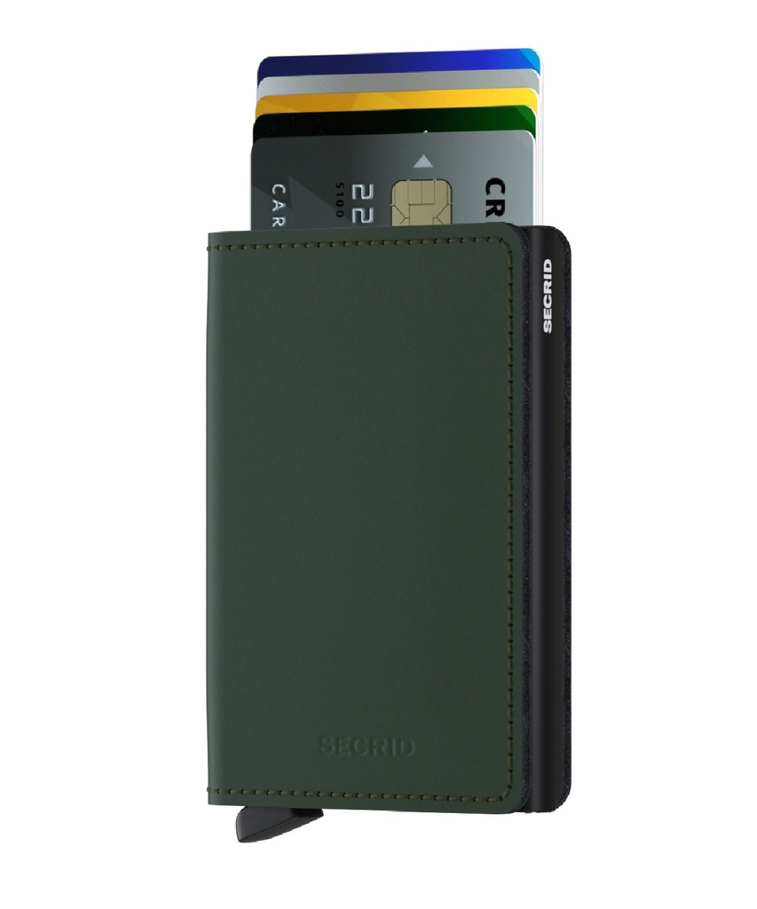 Cartera Secrid Slimwallet Matte Green Black