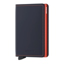 Cartera Secrid Slimwallet Matte Nightblue & Orange