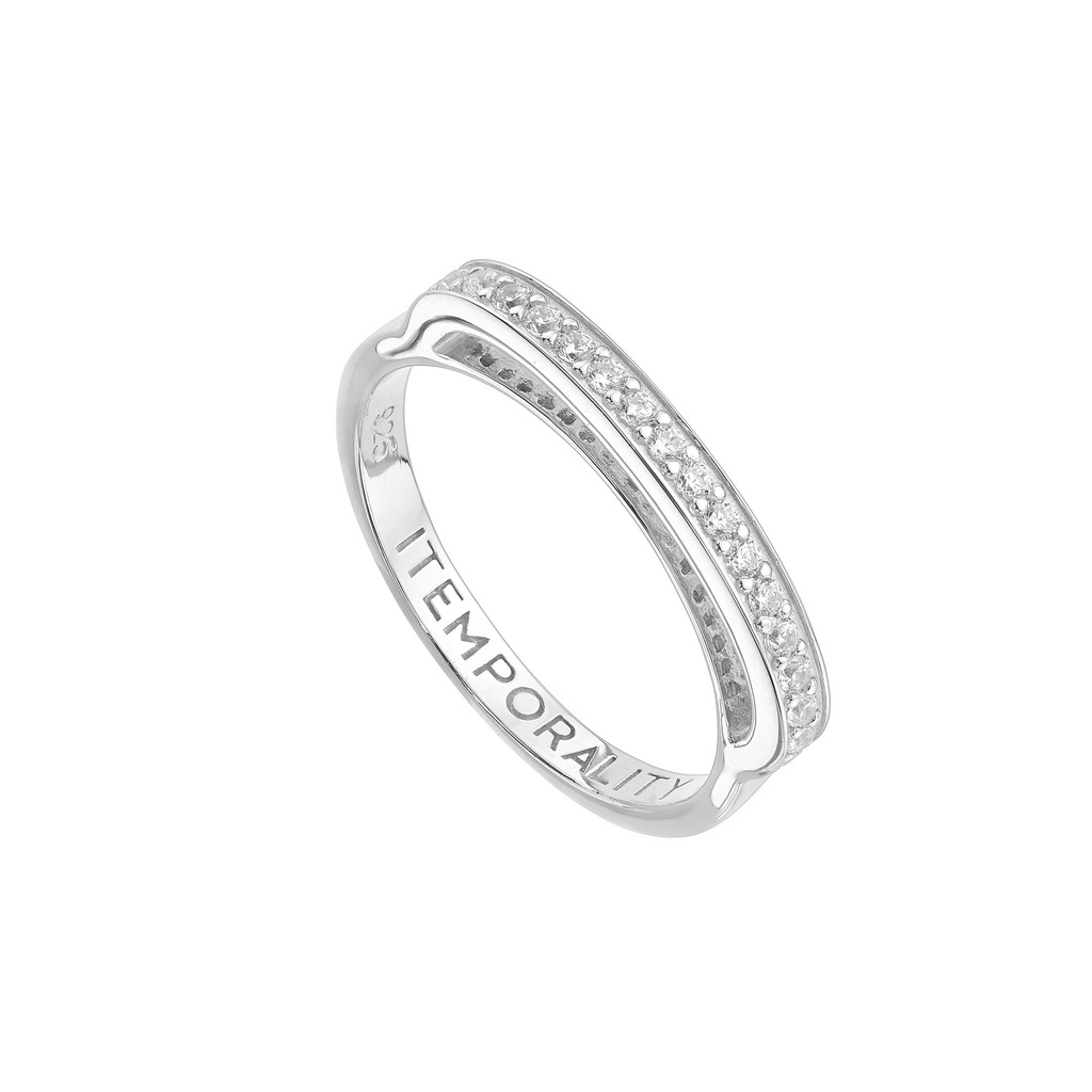 Anillo Itemporality Eternity Plata