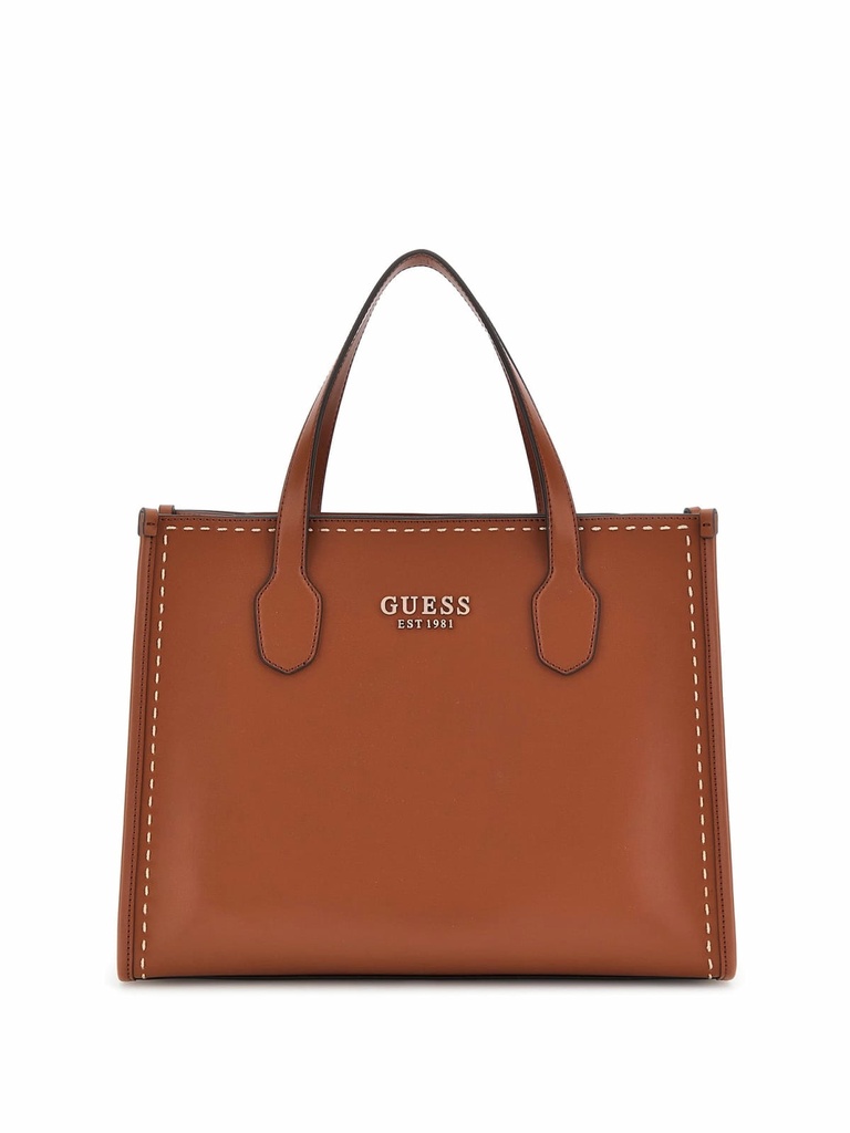 BOLSO GUESS SILVANA 2 COMPARTIMENTOS MARRON