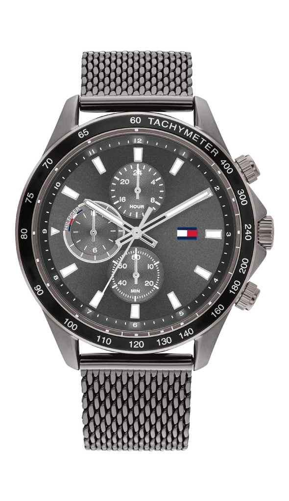 Reloj Tommy Hilfiger Hombre Miles Multifunción Acero IP Gris 1792019